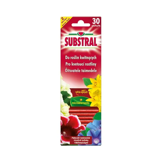 Väetisepulgad õitsvatele taimele, SUBSTRAL, 30 tk