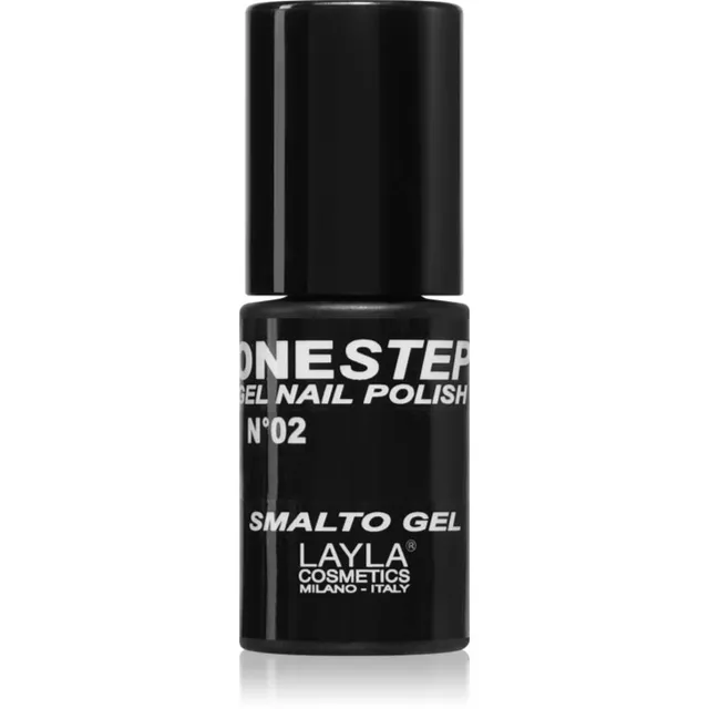Layla Cosmetics One Step Küünelakk varjund N.2 100% Black 5 ml