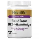 Nordlife Raud koos B12-vitamiiniga kapslid N30