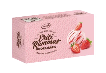 Koorejäätis ERITI RAMMUS maasika, 480g