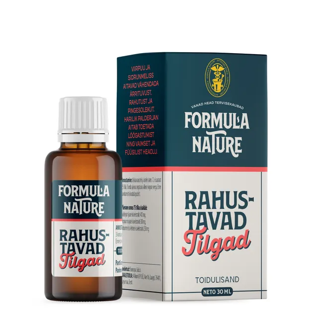 FORMULA NATURE RAHUSTAVAD TILGAD 30ML