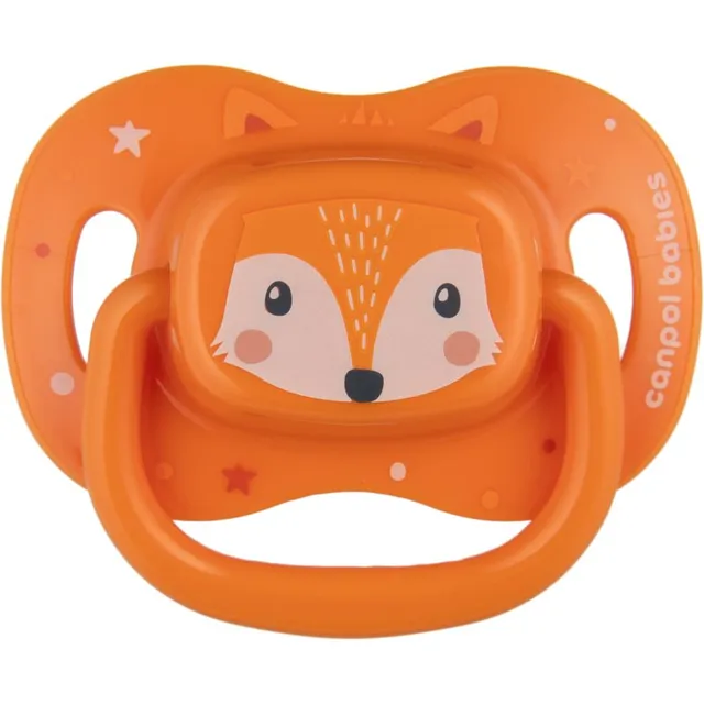 Canpol babies Cute Animals Soother 18m+ lutt Orange 1 tk