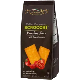 Laurieri scrocchi kreekerid päikesekuivatatud tomatiga 175g