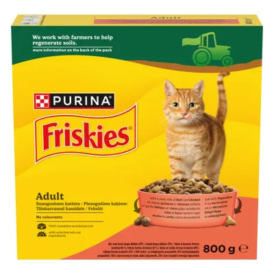 Kassitoit veiseliha,kana,k.vilj. Friskie 800g
