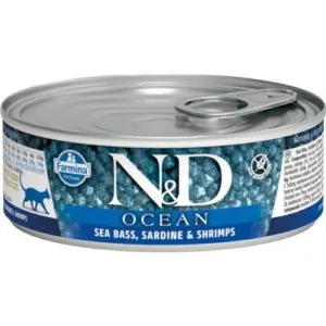 Farmina Ocean tuunikala, sardiin ja krevett konserv kassidele 3x70g