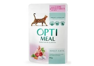 Kassitoit lammas/köögiviljad OPTIMEAL85g