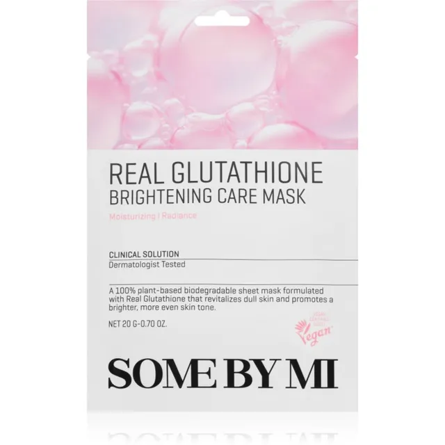 Some By Mi Clinical Solution Glutathione Brightening Care Mask Kirgastav näo lehtmask ühtlase nahatooni jaoks 20 g