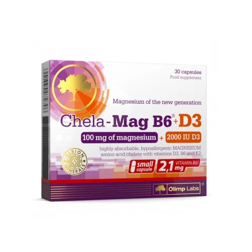 OLIMPLABS CHELA-MAG B6+D3 KAPSLID N30