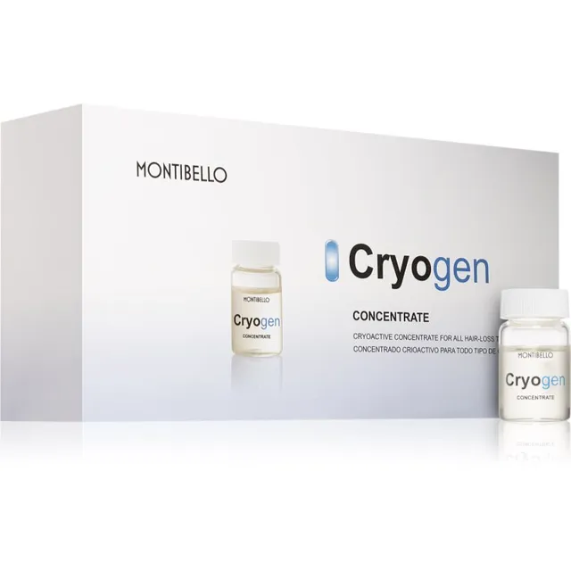 Montibello Cryogen Concentrate Juuste kasvu turgutav hooldus juuste väljalangemise vastu aplikaatoriga 10x7 ml