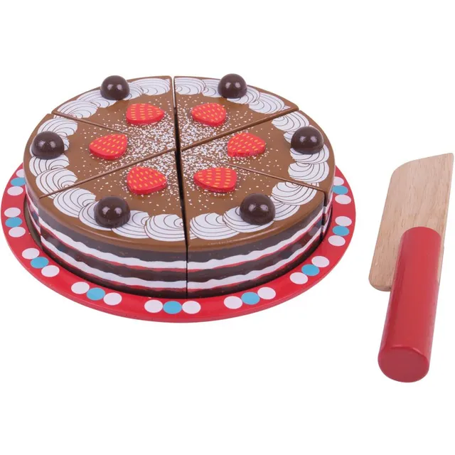 Bigjigs Toys Chocolate Cake aktiveeriv mänguasi 3y+ 1 tk