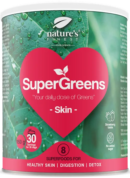 SuperGreens SKIN supertoidusegu nahale, ökoloogiline
