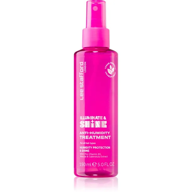 Lee Stafford Illuminate & Shine Anti-Humidity Treatment Juukseid kammitavaks muutev pihusti 150 ml