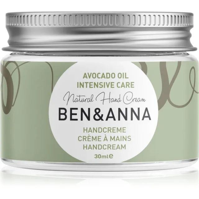 BEN&ANNA Natural Hand Cream Intensive Care Intensiivne kätekreem avokaadoga 30 ml
