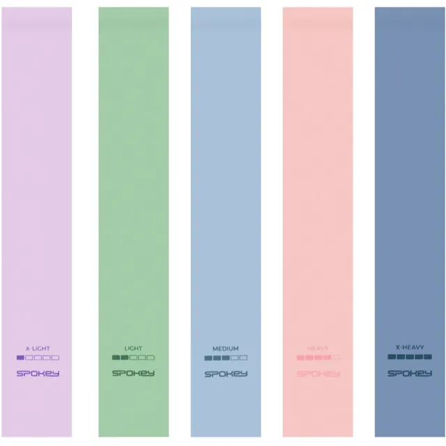 Spokey Artio Set vastupidavuskummi komplekt Pastel