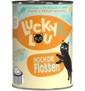 Lucky Lou konserv kassile kodulinnuliha ja forelliga, teraviljavaba