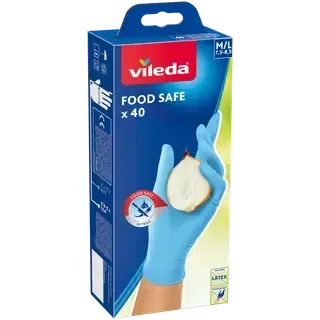 Nitriilkindad Food Safe M/L 40tk, VILEDA, 40 tk