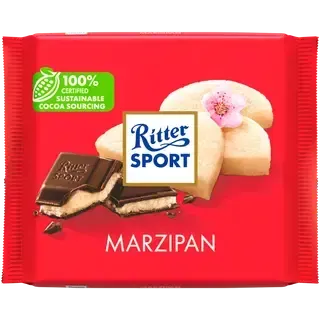 Ritter Sport tume šokolaad martsipanitäidisega 100g