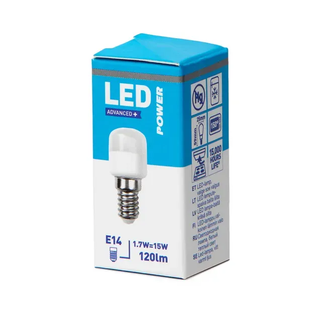 LED lamp kodumasinale 1,6W E14 T26 120lm, POWER, 1 tk