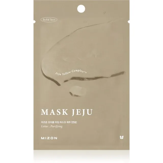 Mizon Joyful Time Jeju Lotus Niisutav näo lehtmask puhta ja terve näonaha jaoks 23 g