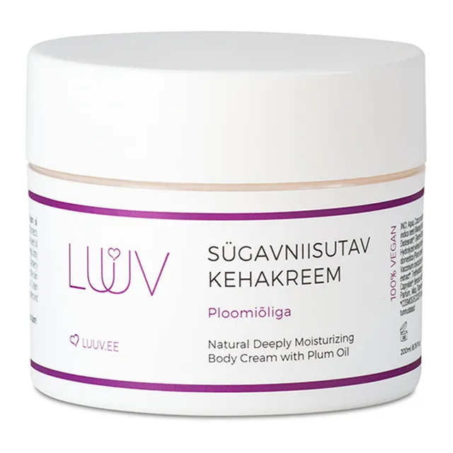 LUUV Sügavniisutav ja hooldav ploomi kehakreem 200ml