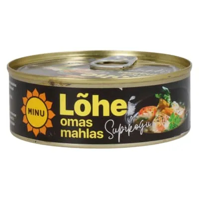 Lõhe omas mahlas supikogu Minu 240g/168g