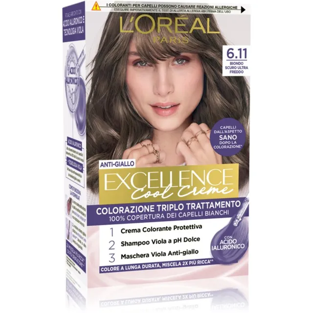 L’Oréal Paris Excellence Cool Creme Juuksevärv varjund 6.11 Biondo Ultra Scuro Fredo 1 tk