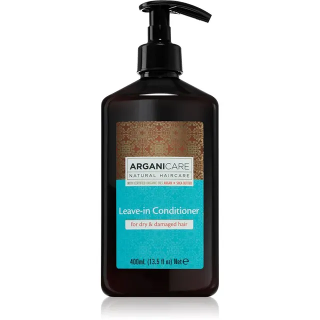 Arganicare Argan Oil & Shea Butter Leave-In Conditioner Juustesse jäetav palsam kuivadeleja kahjustatud juustele 400 ml