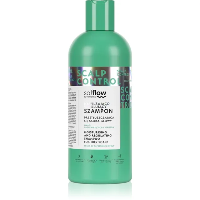 so!flow Oily Scalp Moisturizing and Regulating Shampoo Niisutav šampoon rasusele peanahale 400 ml