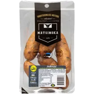 Matsimoka Grillvorstid juustu ja võis praetud šampinjonidega, 365g
