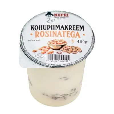 Nopri Kohupiimakreem rosinatega 400g