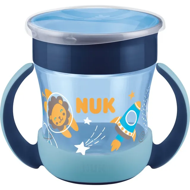 NUK Magic Cup Night Tass käepidemetega 6m+ Blue 1 tk