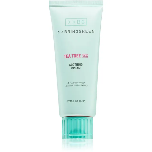 BRINGGREEN Tea Tree Cica Soothing Cream Plus Intensiivne niisutuskreem rahustavate efektidega 100 ml