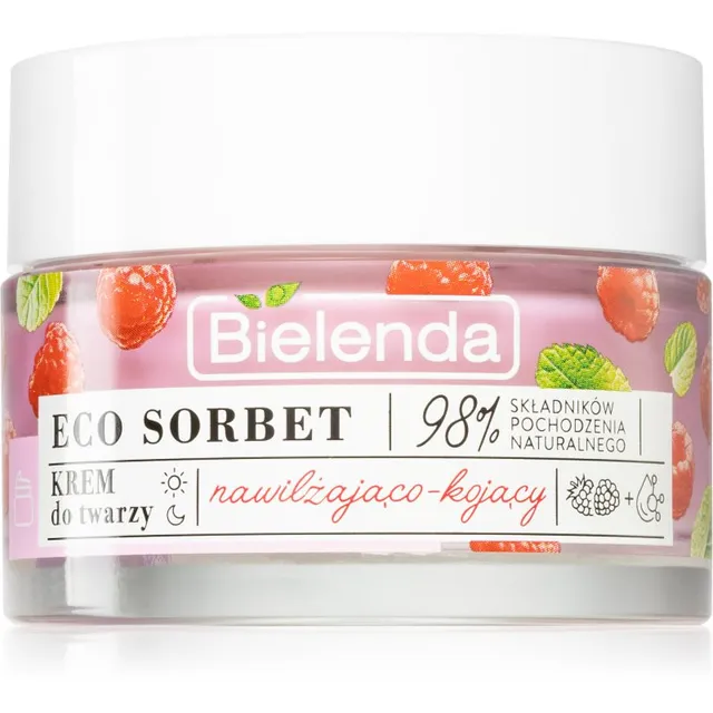 Bielenda Eco Sorbet Raspberry Niisutav ja rahustav kreem näole 50 ml