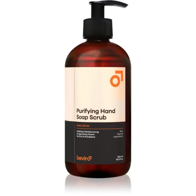 Beviro Purifying Hand Soap Scrub Puhastav seep kooriva toimega Zesty Vetiver 500 ml