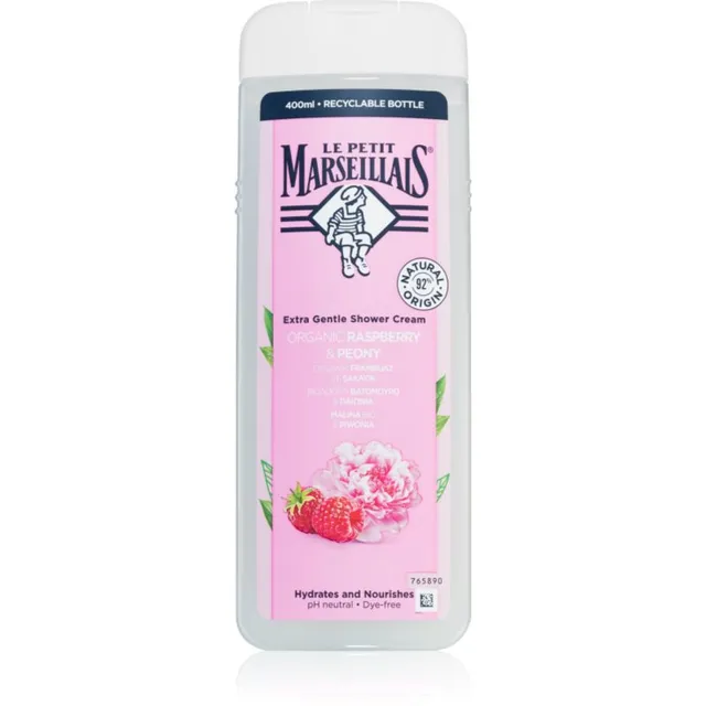 Le Petit Marseillais Raspberry BIO & Peony Kreemjas dušigeel 400 ml