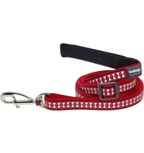 Jalutusrihm koerale, helkurmustriga Reflective Bones Red (Red Dingo)