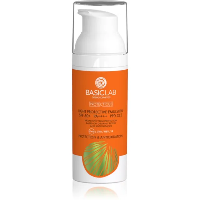 BasicLab Dermocosmetics Protecticus Sulgkerge kaitseemulsioon SPF 50+ 50 ml