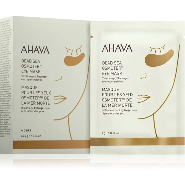 AHAVA Youth Boosters Osmoter™ Silma hüdrogeelmask sära andmiseks ja niisutamiseks 6x4 g