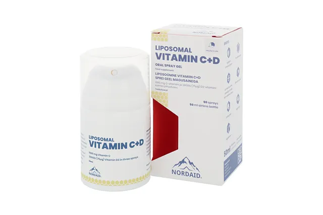 NORDAID VITAMIIN C+D LIPOSOOMNE SPREI GEEL 50ML