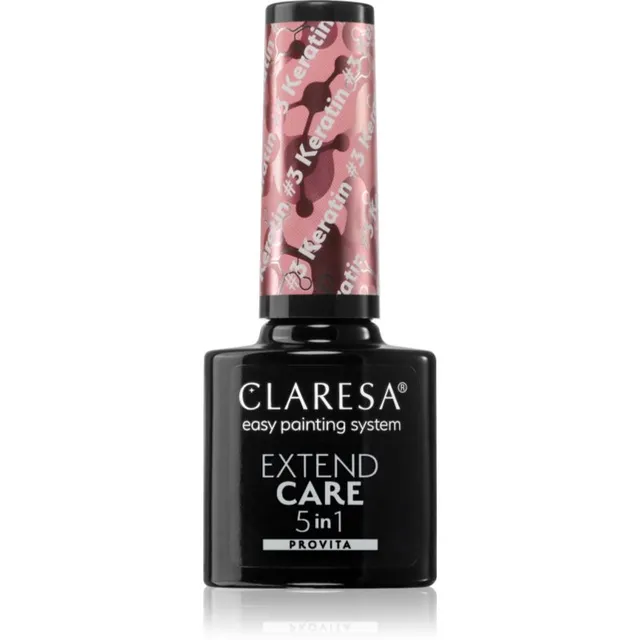 Claresa Extend Care 5 in 1 Keratin Aluslakk geelküünte geelile toitva toimega varjund #3 5 g