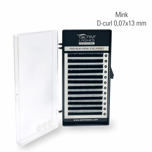 GlamLashes Premium Mink Eyelash Extension D-Curl 0,07