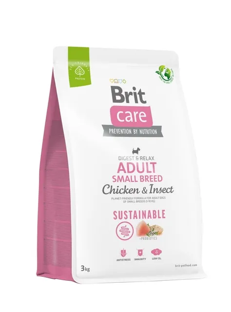 Brit Care kuivtoit väikest tõugu koertele, kana/putukavalk, 3 kg