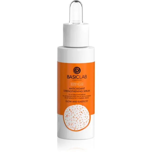 BasicLab Cosmetology Esteticus Antioksüdantne seerum suurendab näonaha elastsust 1% Ergothioneine, 1O% Diglucosyl gallic acid complex 30 ml