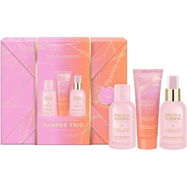 Baylis & Harding Jojoba, Vanilla & Almond Oil Kinkekomplekt kehale