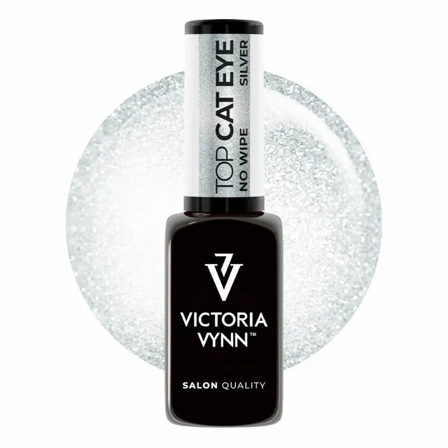 Victoria Vynn Gel Polish Top Silver Cat Eye No Wipe