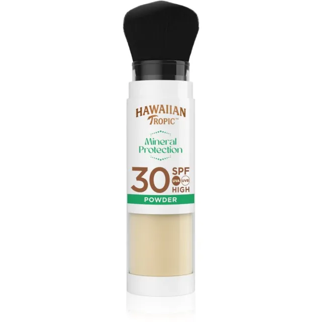 Hawaiian Tropic Mineral Protection Powder Brush Veekindel paikesekaitsepuuder SPF 30 4.25 g