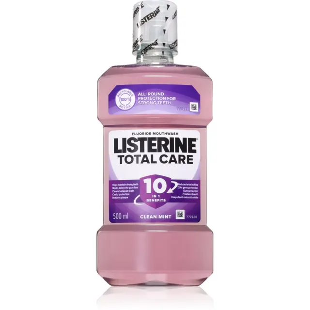 Listerine Total Care Clean Mint Kompleksset kaitset pakkuv suuvesi kümme ühes 500 ml