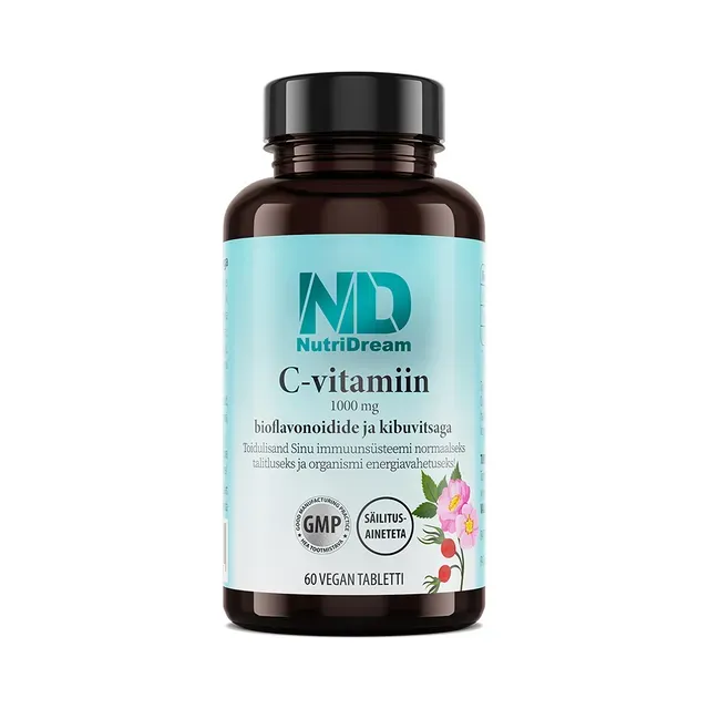 C-vitamiin 1000 mg bioflavonoidide ja kibuvitsaga N60, NUTRIDREAM, 79 g