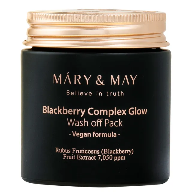 MARY & MAY Vegan Blackberry Complex Glow Wash Off Pack 125g