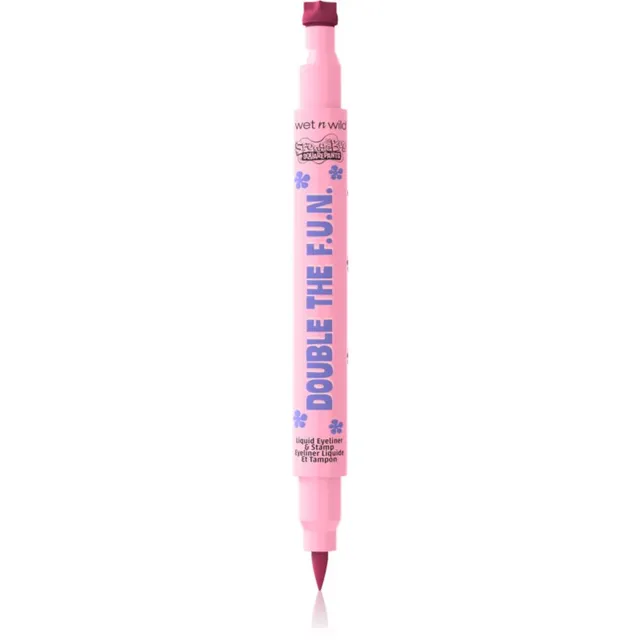 Wet n Wild SpongeBob SquarePants Double The F.U.N. Liquid Eyeliner & Stamp Multifunktsionaalne silmalainer varjund Jumpin' Jellyfish 1.2 ml